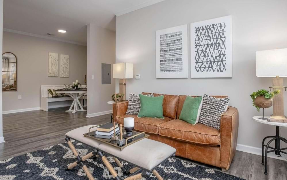 2R - 2 bedroom floorplan layout with 2 bathrooms and 1075 square feet (Expansive Living Area)